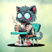 コーヒー好きのゾンビ猫 ウィンドウサイン (シート3)