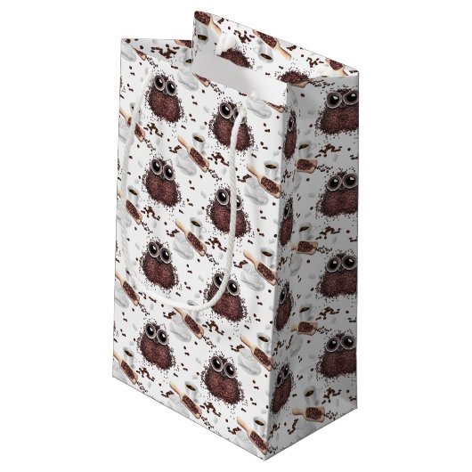 コーヒー好きのナイトフクロウ スモールペーパーバッグ (裏面アングル)