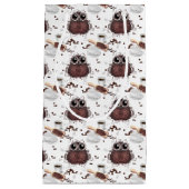 コーヒー好きのナイトフクロウ スモールペーパーバッグ (正面)