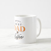 コーヒー好きのパパデザインが面白い コーヒーマグカップ (正面右)