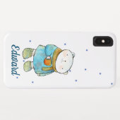 コーヒー好きのホッキョクグマ Case-Mate iPhoneケース (裏面(横))