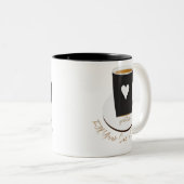 コーヒー好きのマグカップ ツートーンマグカップ (正面右)