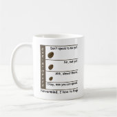 コーヒー好きのムードレパーソナライズされたベル コーヒーマグカップ (左)