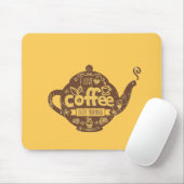 コーヒー好きのヴィンテージレトロカフェアート私はコーヒーが大好き マウスパッド (マウス)