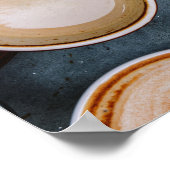 コーヒー好きの人がカフェインを夢見る ポスター (角)