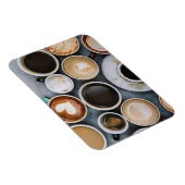 コーヒー好きの人がカフェインを夢見る マグネット (右側)