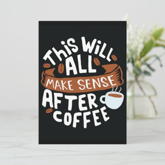 コーヒー好きの人はコーヒーですべて意味を成す 招待状 (スタンド正面)