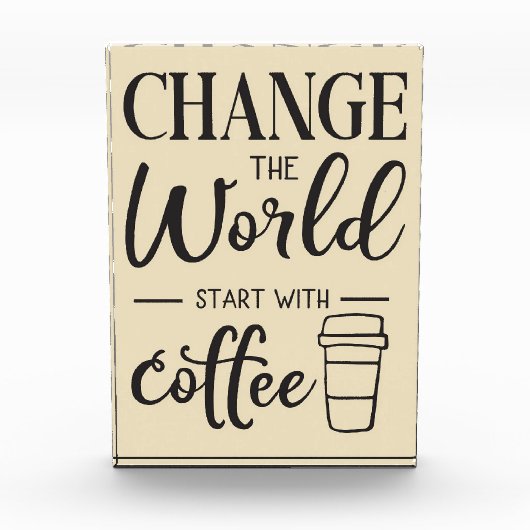 コーヒー好きの人はコーヒーで始まる フォトブロック (正面)