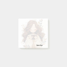 コーヒー好きの女性 ポストイット