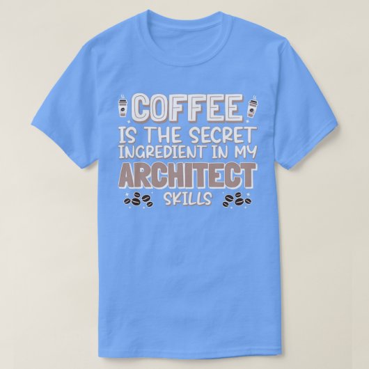 コーヒー好きの建築家 Tシャツ (デザイン正面)