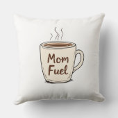 コーヒー好きの母への贈り物 | ママ燃料 クッション (裏面)
