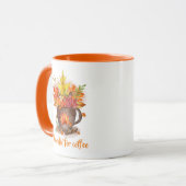 コーヒー好きの秋/感謝祭マグカップ マグカップ (正面左)