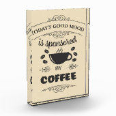 コーヒー好きの良い気分がコーヒーの後援になる フォトブロック (左)