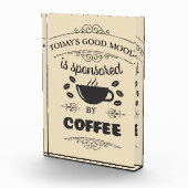 コーヒー好きの良い気分がコーヒーの後援になる フォトブロック (右)