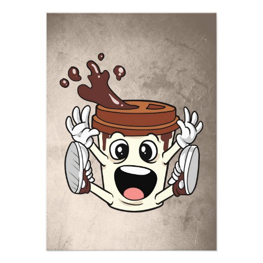 コーヒー好きの面白いマグカップ フォトプリント            (正面)