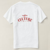 コーヒー好きのTシャツ Tシャツ (デザイン裏面)