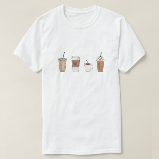 コーヒー好きのTシャツ Tシャツ (デザイン正面)