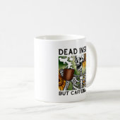 コーヒー好きカフェおもしろいで死んだ コーヒーマグカップ (正面右)