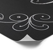 コーヒー好きキッチンチョークボード ポスター (角)