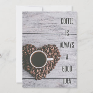 コーヒー好きコーヒーはいつも良いアイディア セーブザデート