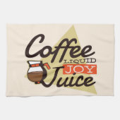 コーヒー好きコーヒーは液体の喜び キッチンタオル (横)