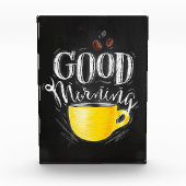 コーヒー好きコーヒーグッドモーニング フォトブロック (正面)