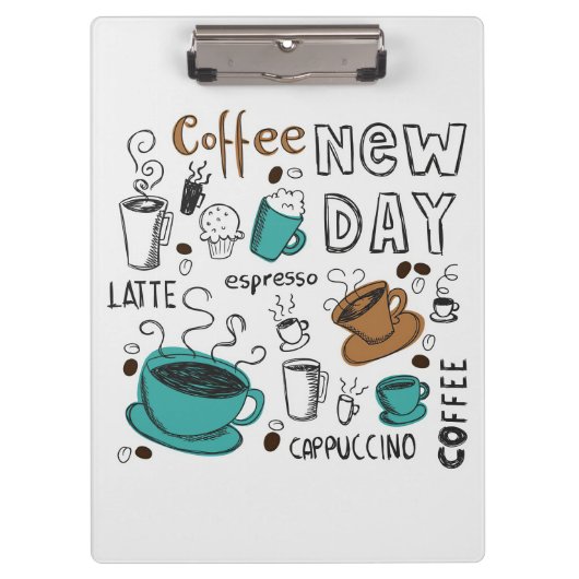 コーヒー好きコーヒーコレクション クリップボード (正面)