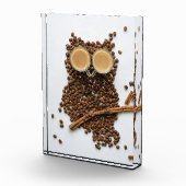 コーヒー好きコーヒーフクロウ フォトブロック (右)