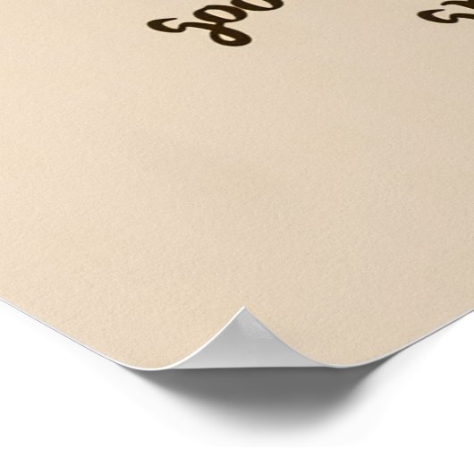 コーヒー好きコーヒーフクロウ ポスター (角)