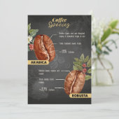 コーヒー好きコーヒー種 招待状 (スタンド正面)