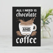 コーヒー好きチョコレートとコーヒー サンキューカード (スタンド正面)