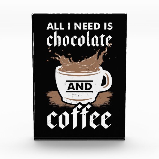 コーヒー好きチョコレートとコーヒー フォトブロック (正面)