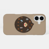 コーヒー好きパパモンスター iPhone 16ケース (裏面横)