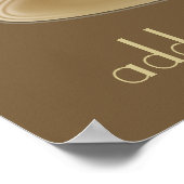 コーヒー好きパーソナライズされたポスター ポスター (角)