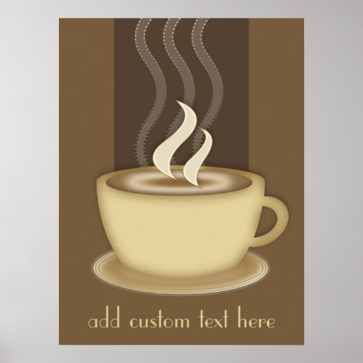 コーヒー好きパーソナライズされたポスター ポスター (正面)