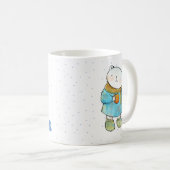 コーヒー好きホッキョクグマカスタム コーヒーマグカップ (正面右)