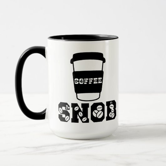 コーヒー好きママのための面白いコーヒー好き引用句 マグカップ (左)