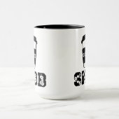 コーヒー好きママのための面白いコーヒー好き引用句 マグカップ (中央)