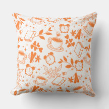 コーヒー好きモダンヴィンテージ素朴なオレンジ色