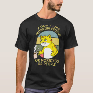 コーヒー好き猫ウィスパーラカフェイン入りコーヒー穴 Tシャツ