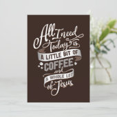 コーヒー好き私がコーヒーとイエスを必要 招待状 (スタンド正面)