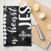 コーヒー好き私が必要なのはコーヒーのカップ キッチンタオル (四つ折り)