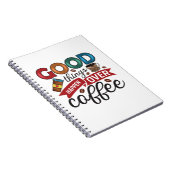 コーヒー好き良い事がコーヒーより起こる ノートブック (右側)