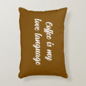 コーヒー好き言語 アクセントクッション (正面(垂直))