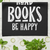 コーヒー好き飲読み喫茶本が幸せ キッチンタオル (折り畳み)