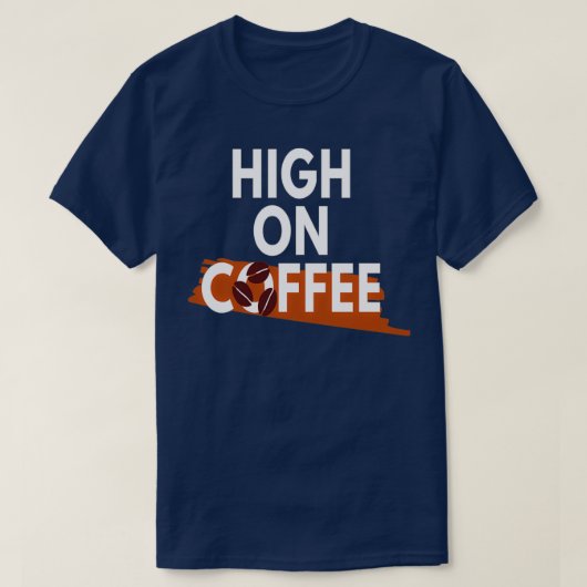 コーヒー好き高オンコーヒー1 Tシャツ (デザイン正面)