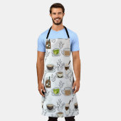 コーヒー好き エプロン (着用した状態)