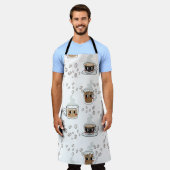 コーヒー好き エプロン (着用した状態)
