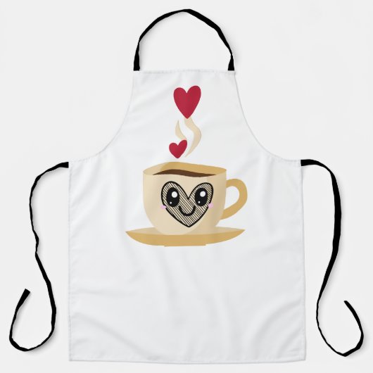 コーヒー好き エプロン (正面)