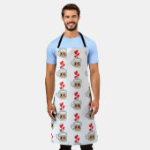 コーヒー好き エプロン (着用した状態)